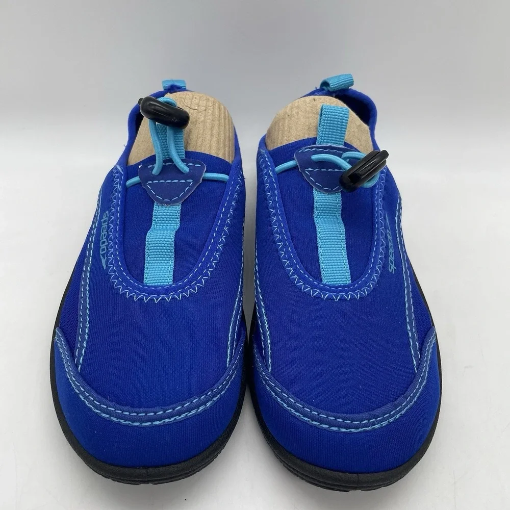 New SPEEDO Youth S‎ (13/1) Water Shoes Blue Swim Sneakers Outdoor Adjustable
